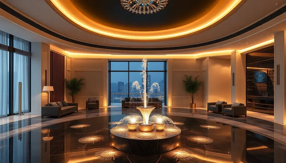 Create a Luxurious Atmosphere with Designer Fountain Lighting