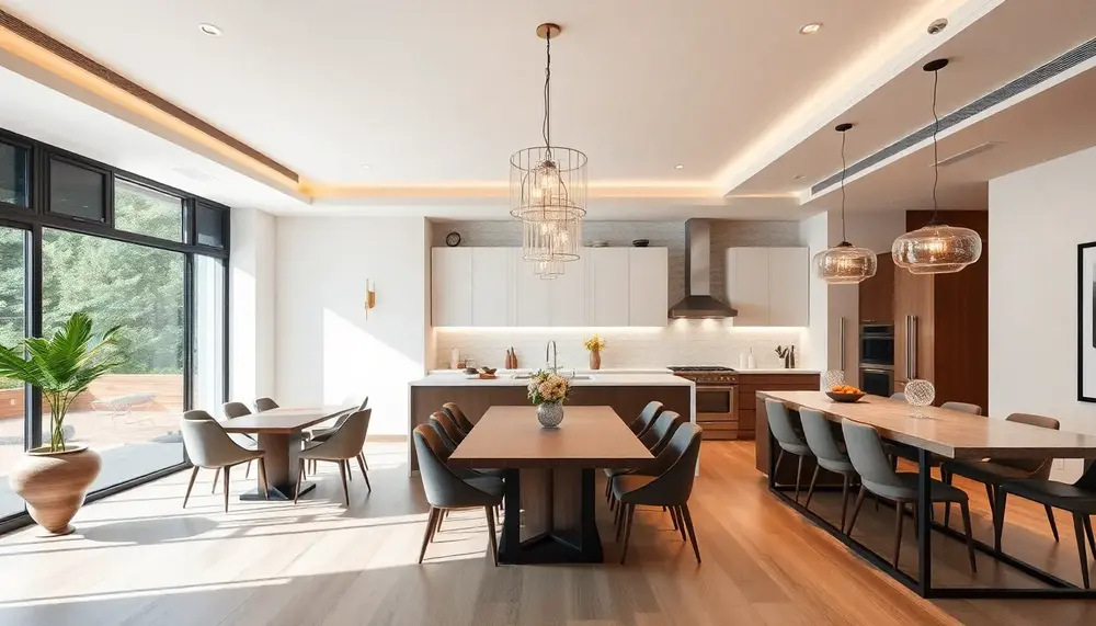 Enhance Your Kitchen and Dining Room with Modern Lighting