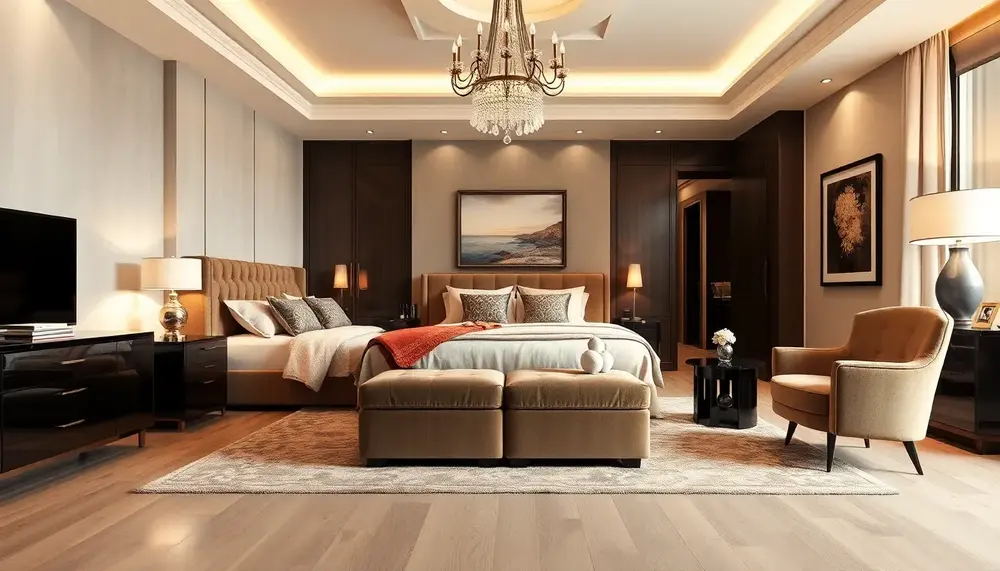 Luxurious Bedroom Retreat: High End Furniture Ideas