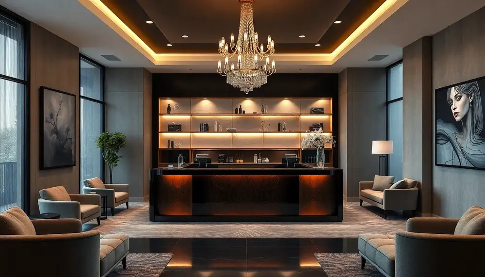 Make a Lasting Impression with a Luxury Design Reception Desk